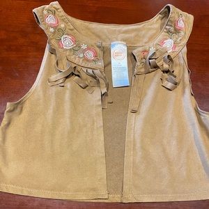 Tan kids medium vest